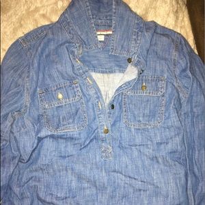Tommy Hilfiger long sleeved jean shirt